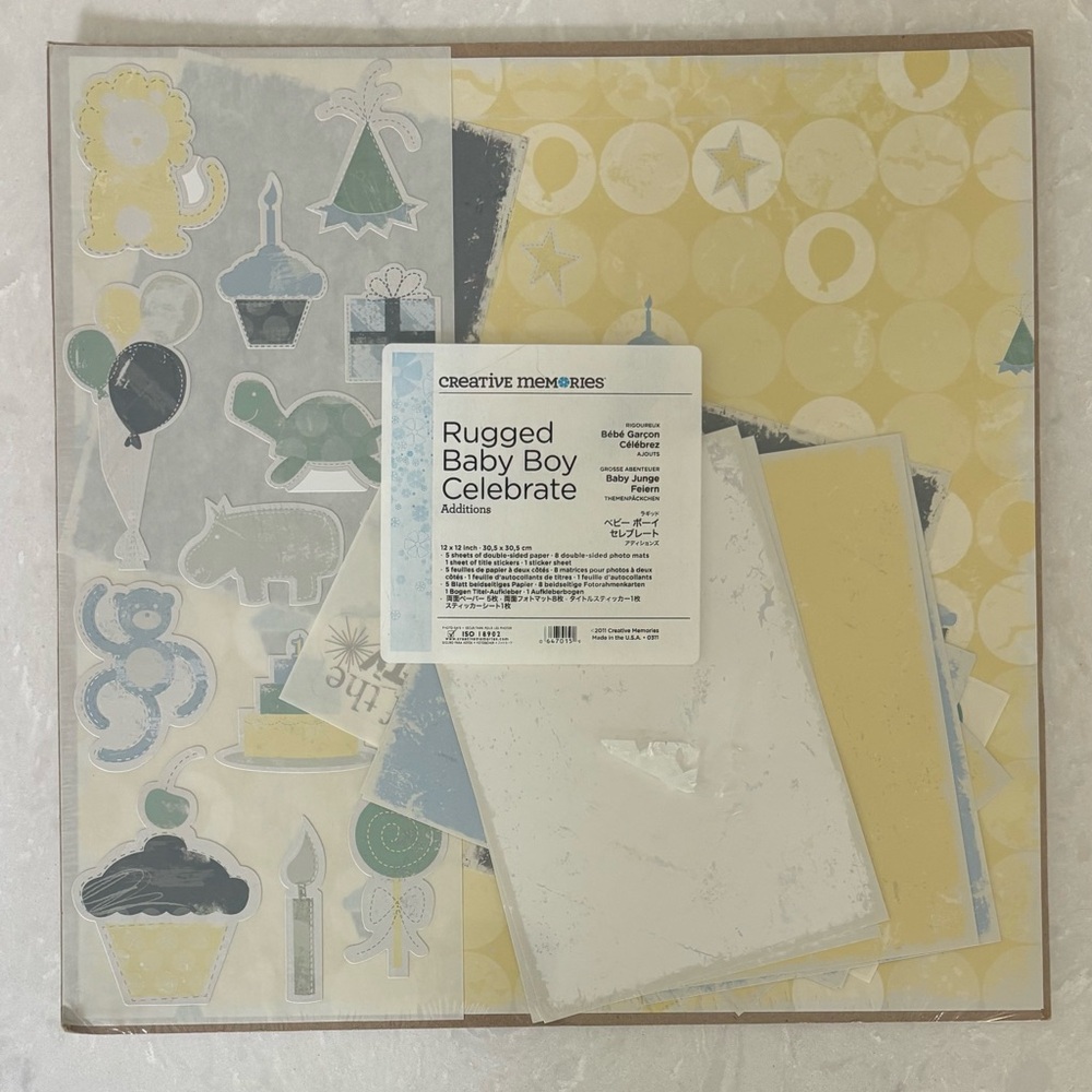 Creative Memories Rugged Baby Boy Celebrate Additions